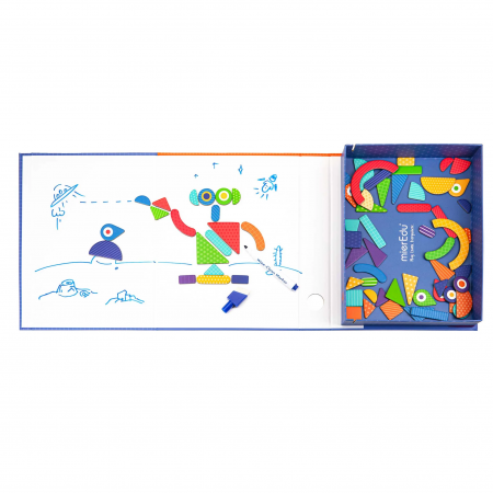 Joc puzzle magnetic de arta si asociere - Forme [3]