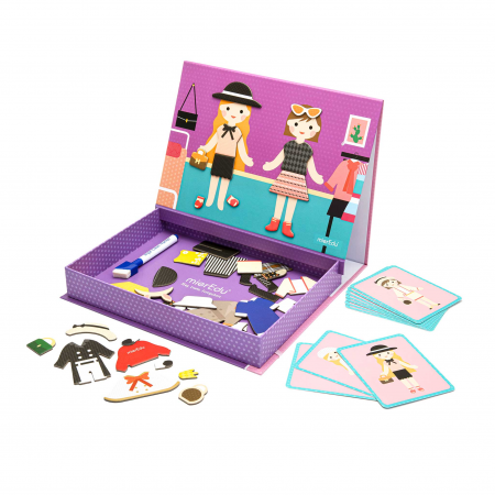Joc puzzle magnetic de arta si asociere - Imbracaminte [1]