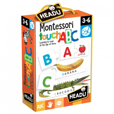 Jucarii Educative - Headu Montessori - Joc Tactil Abc