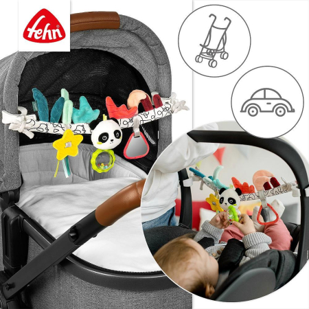 Jucarie carucior Dobabydoo - Ursulet panda [3]