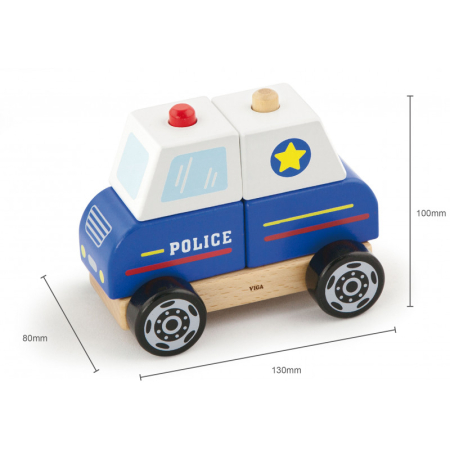 Jucarie copii Masina de politie de stivuit, Viga [2]