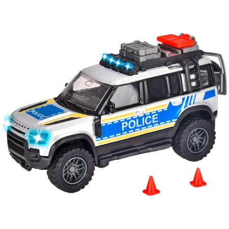Promotii - Jucarie copii Masina de politie Majorette Land Rover cu lumini si sunete