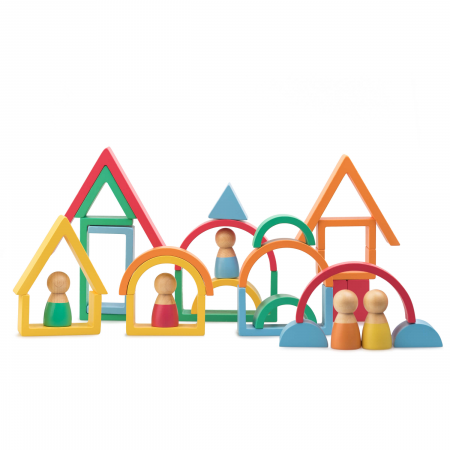 Jucarie de construit Montessori Curcubeu Kipod [2]