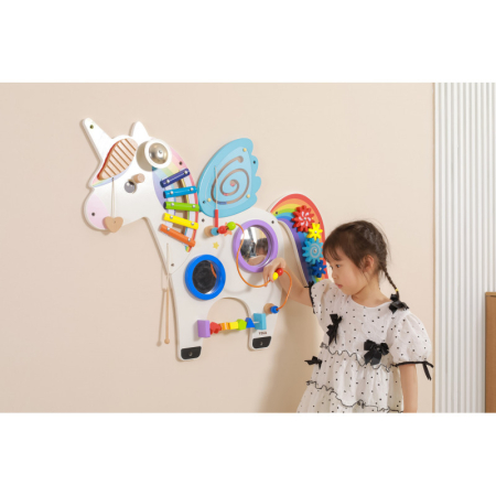 Jucarie de perete cu activitati, Unicorn, Viga [1]