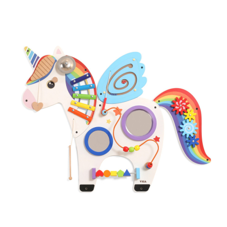 Jucarie de perete cu activitati, Unicorn, Viga [3]