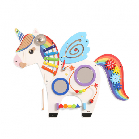 Jucarie de perete cu activitati, Unicorn, Viga [3]