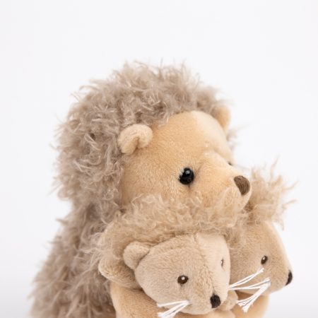 Jucarie de plus Mama arici cu doi pui, Egmont Toys [1]