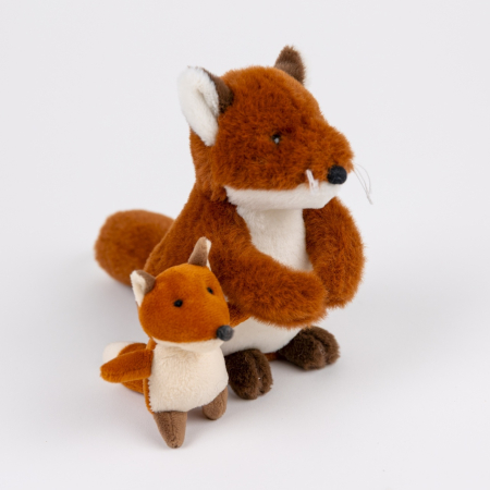 Jucarie de plus Vulpita cu pui, Egmont Toys [2]