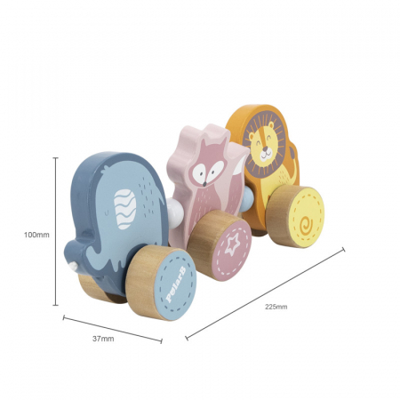 Jucarie de tras Animale din padure, PolarB, Viga [2]