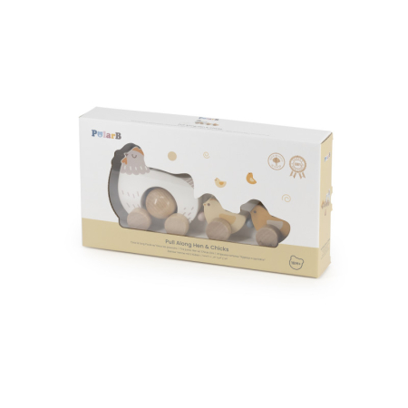 Noutati - Jucarie de tras Closca cu ou rotativ si puisori veseli, PolarB Viga