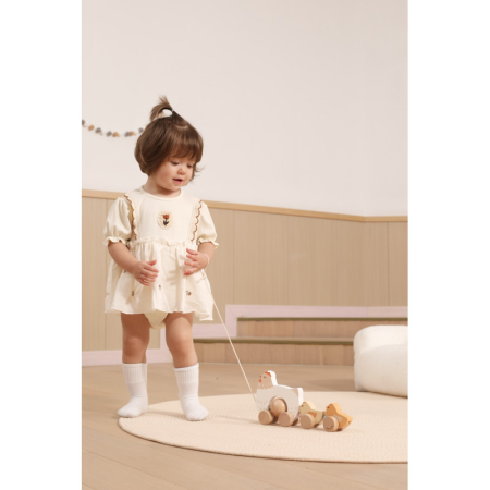 Jucarie de tras Closca cu ou rotativ si puisori veseli, PolarB Viga [3]