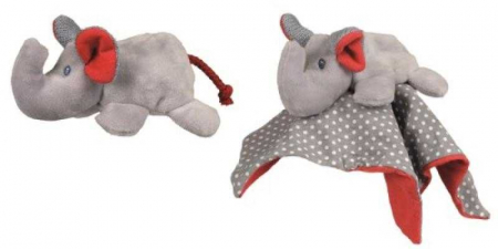 Jucarie din textil pentru bebe, elefant pop-up Egmont [0]