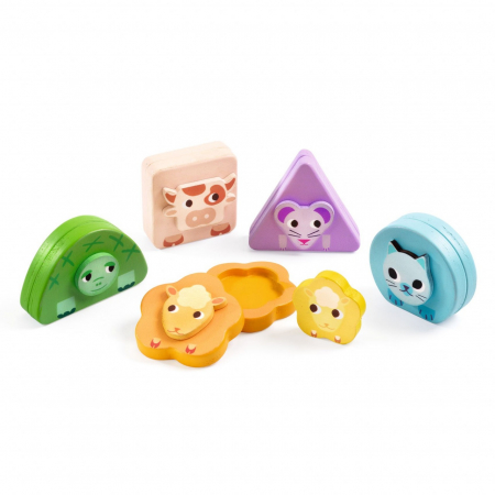 Jucarie educativa bebe Kimami Farm, Djeco [4]