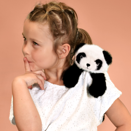 Jucarie din plus pentru relaxare si antistres - Urs Panda - magnetic, 30 cm [6]