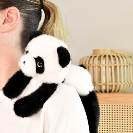 Jucarie din plus pentru relaxare si antistres - Urs Panda - magnetic, 30 cm [8]