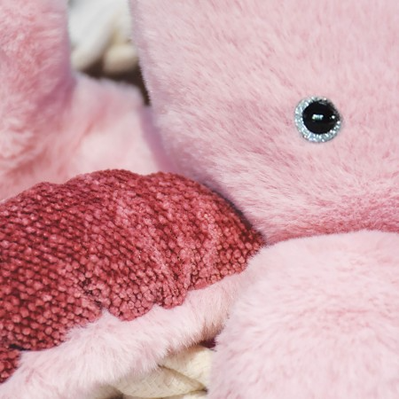 Jucarie moale din plus - Caracatita, 30 cm, roz [4]