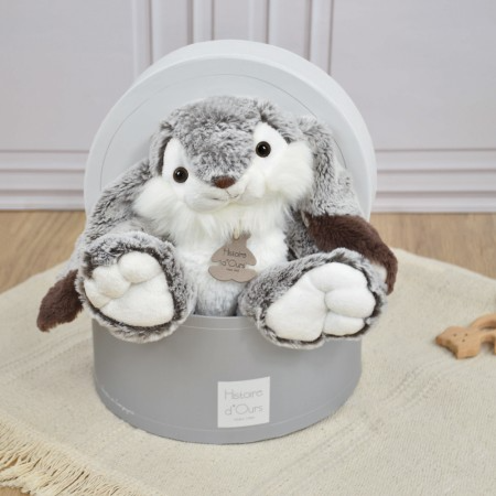 Jucarie moale din plus - Iepurasul Marius, 30 cm, gri [2]