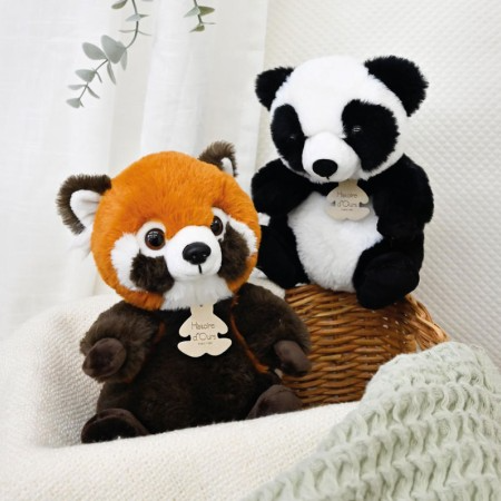 Jucarie moale din plus - Panda maro, 20 cm [1]