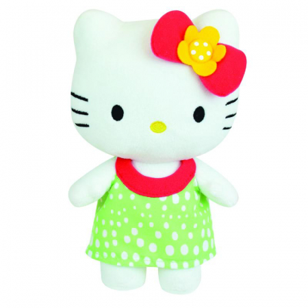 Jucarie Plus Jemini 20cm Hello Kitty - Rochita Verde [1]