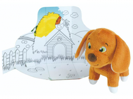 Jucarie Plus Jemini In Cutie Pentru Colorat 15cm Catelus [3]