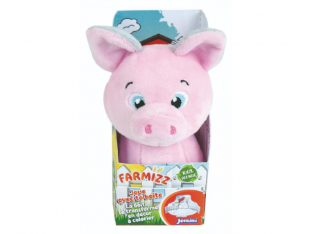 Jucarie Plus Jemini In Cutie Pentru Colorat 15cm Purcel [2]