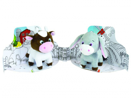 Jucarie Plus Jemini In Cutie Pentru Colorat 15cm Purcel [3]