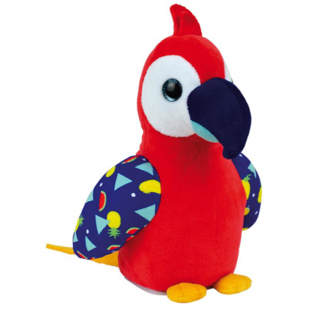 Jucarie Plus Jemini Papagal Vorbitor 20cm Rosu [2]