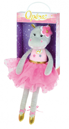 Jucarie Plus Muzicala Jemini 40cm Balerina Hipopotam [4]
