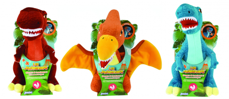 Jucarie Plus Muzicala Jemini Cu Lumini 25cm Dinozaur - T-Rex [4]