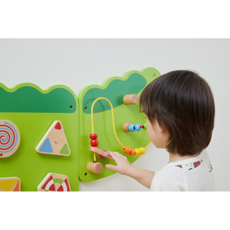 Jucarie senzoriala de perete Crocodil Junior, Viga [4]