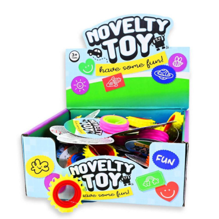 Jucarii Educative - Jucarie senzoriala Inel fidget rotativ cu texturi, Robetoy
