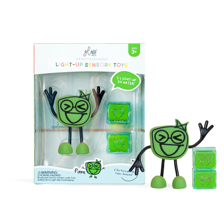 Forme si culori - Jucarie senzoriala luminoasa Pippa Glo Pal, verde