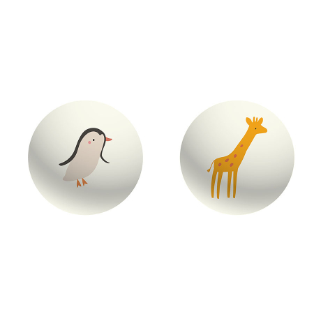 Jucarie zornaitoare maracas din lemn pentru bebelusi - Animale design Sarah Betz - Vilac [3]