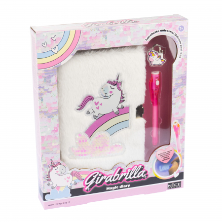 Jurnal secret Girabrilla – Unicorn magic - pix cu cerneală invizibilă și lacăt [2]