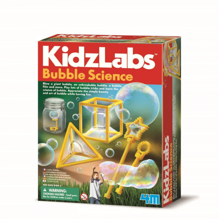 Cadouri Baieti - Kit stiintific cu baloane de sapun KidzLabs