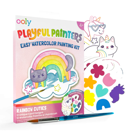 Kit acuarelă - Usor de pictat - Curcubeu, Playful Painters [1]