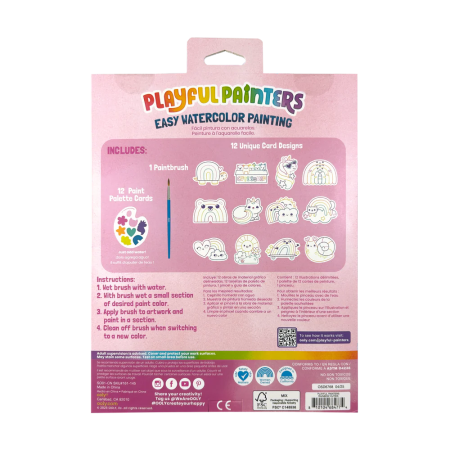 Kit acuarelă - Usor de pictat - Curcubeu, Playful Painters [6]