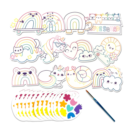 Kit acuarelă - Usor de pictat - Curcubeu, Playful Painters [4]