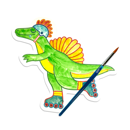 Kit acuarelă - Usor de pictat - Dinozauri, Playful Painters [4]