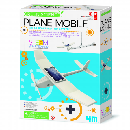 Cadouri Baieti - Kit constructie Avion Mobil, Stiinta Verde - Green Science