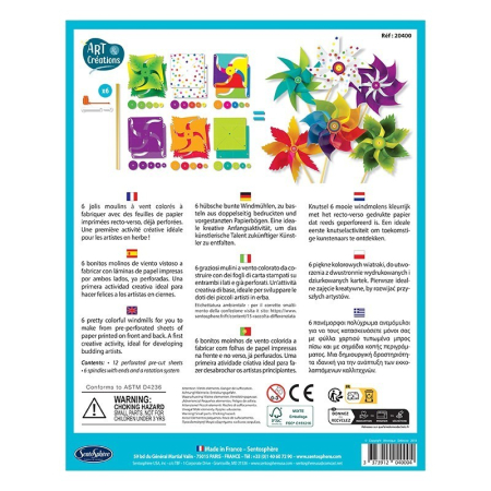 Kit creativ - 6 Moristi de vant bicolore - Sentosphere [2]