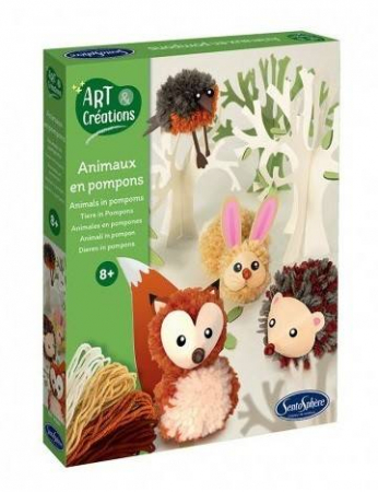 Jucarii creative - Kit Creativ Animale din Pompoane