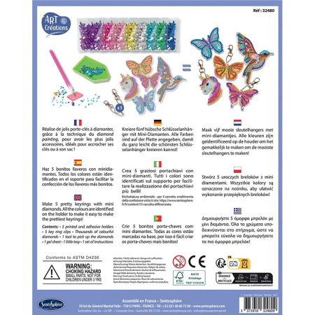 Kit creativ cu diamante / strasuri - Brelocuri - Sentosphere [2]