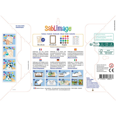 Kit creativ cu nisip colorat - Sablimage Pisici - Sentosphere [2]