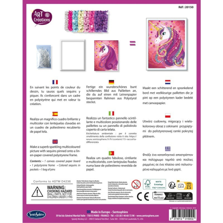 Kit creativ cu paiete - Unicorn - Sentosphere [3]