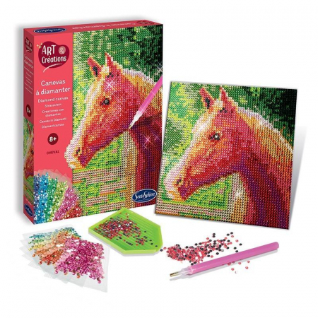 Kit creativ cu strasuri, Cal [1]