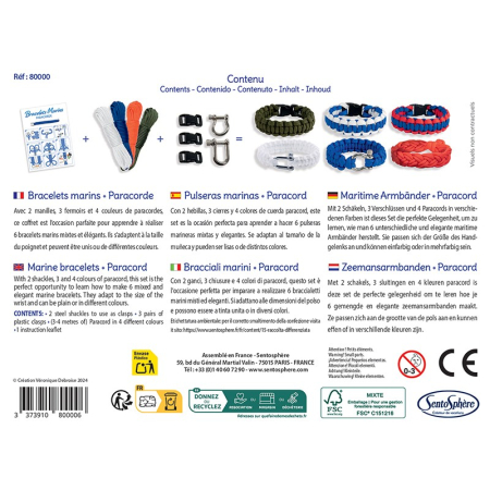 Kit creativ DIY - Bratari marine pentru baieti - Sentosphere [2]