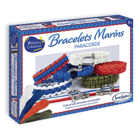 Jucarii creative - Kit creativ DIY - Bratari marine pentru baieti - Sentosphere