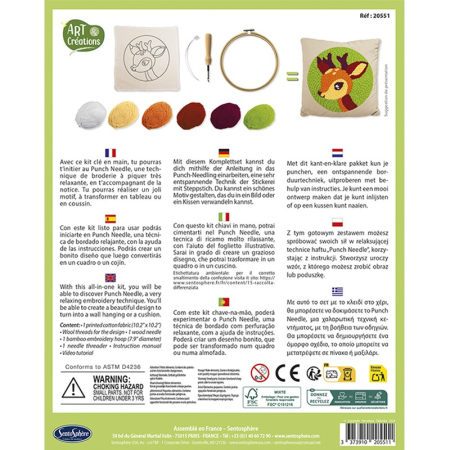 Kit creativ DIY Broderie tip Punch Needle - Cerb - Sentosphere [2]