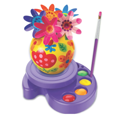 Kit creativ KidzMaker - Roteste Si picteaza o mini-vaza [2]